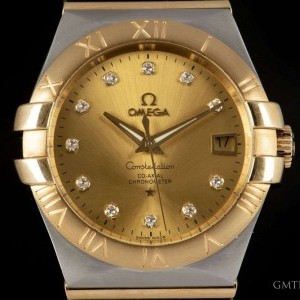 Omega Constellation Gents Stainless Steel  18k Yellow Go 123.20.35.20.58.001 816269