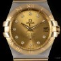 Omega Constellation Gents Stainless Steel  18k Yellow Go