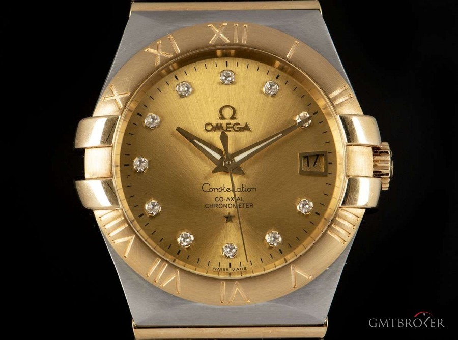 Omega Constellation Gents Stainless Steel  18k Yellow Go 123.20.35.20.58.001 816269