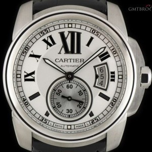Cartier Calibre De  Stainless Steel Silver Roman Dial W710 W7100037 768806