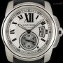 Cartier Calibre De  Stainless Steel Silver Roman Dial W710