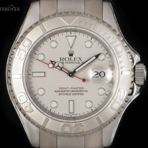 Rolex Yacht-Master Gents Stainless Steel Platinum Dial 1 16622 835081