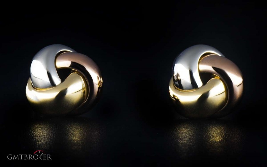Cartier Trinity 18k Tri-Gold Cufflinks T1220731 T1220731 792200