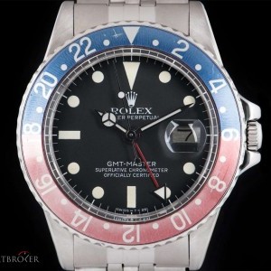 Rolex GMT-Master Vintage Gents Stainless Steel Matte Bla 1675 850892