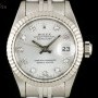 Rolex Datejust Ladies Stainless Steel Silver Diamond Dia