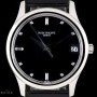 Patek Philippe Calatrava Gents Platinum Rare Black Diamond Dial 3
