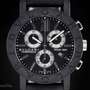 Bulgari Bvlgari Bvlgari Gents Carbon Gold Black Roma Editi BB38CLCH 810626