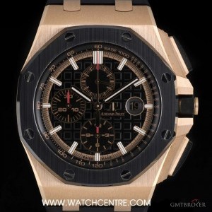 Audemars Piguet 18k Rose Gold Black Dial Royal Oak Offshore BP 264 26401RO.OO.A002CA.02 757517