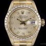 Rolex Datejust Ladies 18k Yellow Gold Champagne Dial Dia