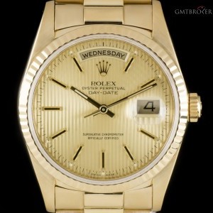 Rolex Day-Date Gents 18k Yellow Gold Champagne Tapestry 18238 802818