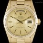 Rolex Day-Date Gents 18k Yellow Gold Champagne Tapestry