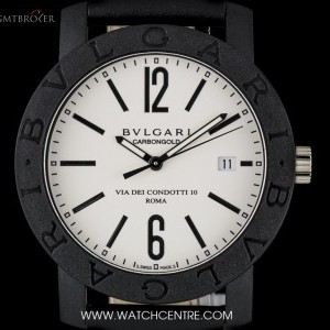 Bulgari Bvlgari Bvlgari Carbon Gold White Dial Via Dei Con BB40CL 509997