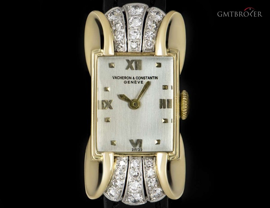 Vacheron Constantin Diamond Set Vintage Ladies 18k Yellow Gold  18k Wh nessuna 834634