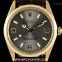Rolex 18k Yellow Gold Silver Dial Oyster Perpetual Vinta