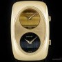 Chopard Dual Time Vintage Gents 18k Yellow Gold Double Nam