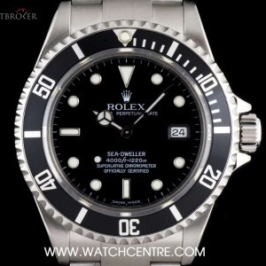 Rolex Stainless Steel Black Dial Sea-Dweller Gents BP 16 16600 739165