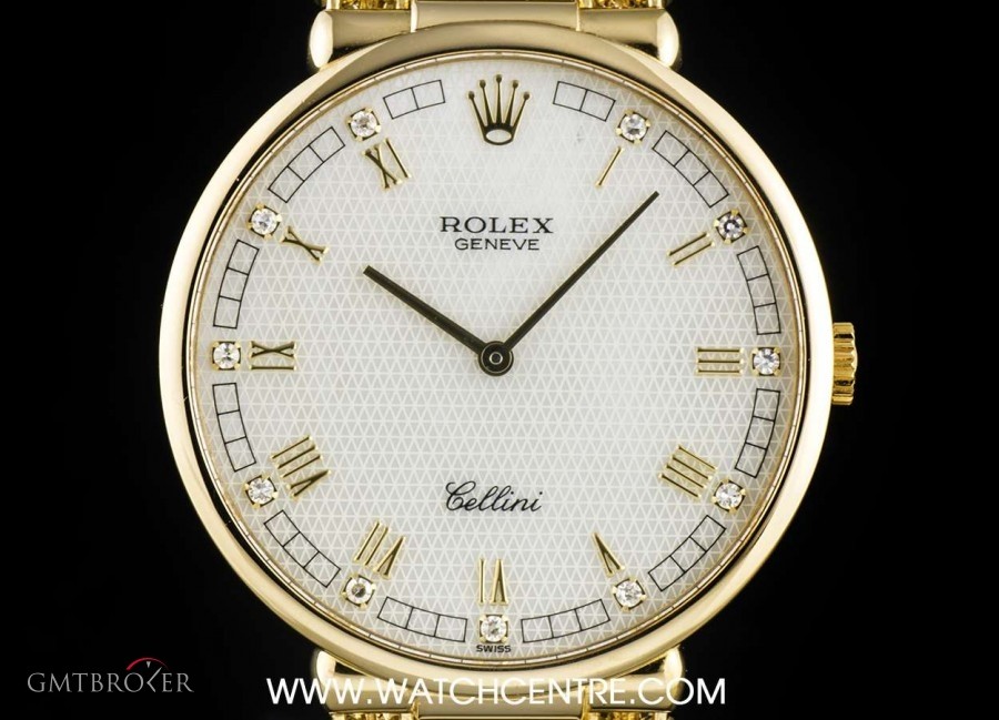 Rolex 18k Yellow Gold Mother Of Pearl Diamond Dial Celli 5162 745617