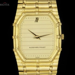 Audemars Piguet Bamboo Vintage Gents Wristwatch 18k Yellow Gold Ch nessuna 835456