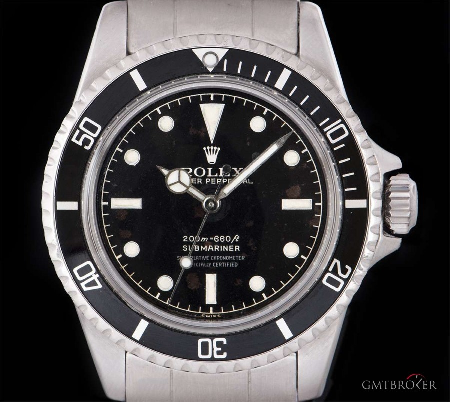 Rolex Rare Submariner Non-Date Vintage Gents Stainless S 5512 840669