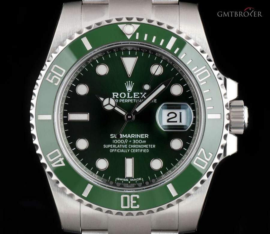 Rolex Unworn Hulk Submariner Date Stainless Steel Green 116610LV 790847