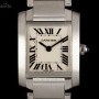 Cartier Tank Francaise Ladies Stainless Steel Silver Roman