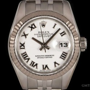 Rolex Datejust Ladies Stainless Steel White Roman Dial 1 179174 829493