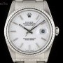 Rolex Stainless Steel White Baton Dial Datejust Gents BP