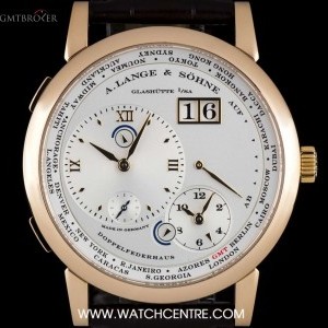 A. Lange & Söhne ALange  Shne 18k Rose Gold Silver Dial Lange 1 Tim 116.032/LS1164AD 757197