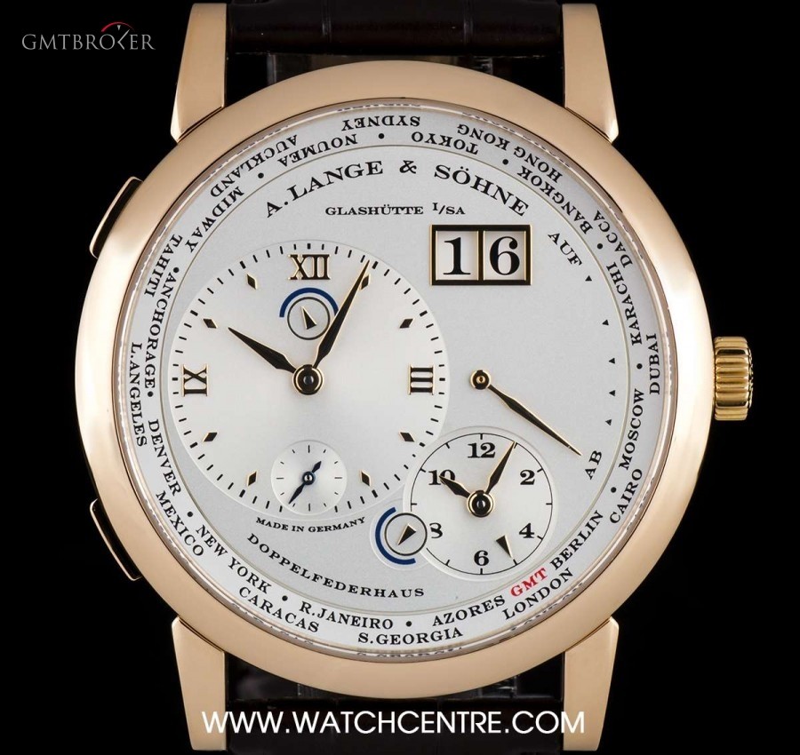 A. Lange & Söhne ALange  Shne 18k Rose Gold Silver Dial Lange 1 Tim 116.032/LS1164AD 757197