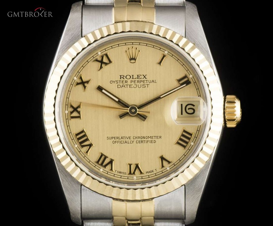 Rolex Datejust Mid-Size Stainless Steel  18k Yellow Gold 68273 779393