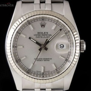 Rolex Datejust Gents Stainless Steel Silver Dial BP 1162 116234 809312