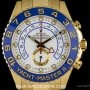 Rolex 18k Yellow Gold White Dial Yacht-Master II BP 1166