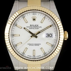 Rolex Stainless Steel  18k Yellow Gold Unworn White Dial 126333 744563