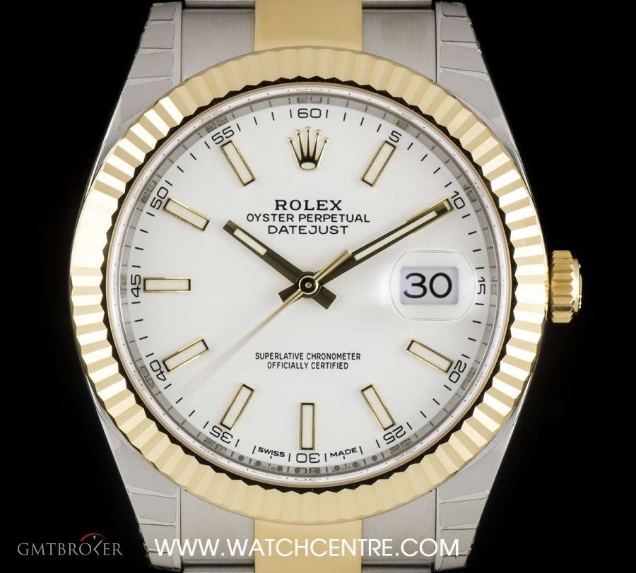 Rolex Stainless Steel  18k Yellow Gold Unworn White Dial 126333 744563