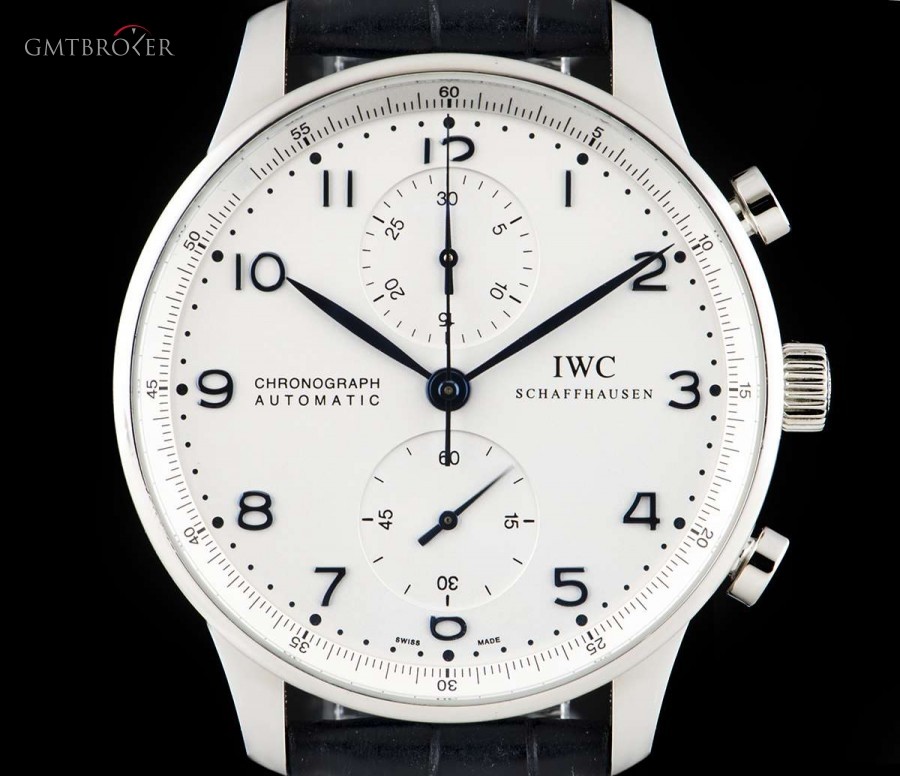 IWC Portuguese Chronograph Gents Stainless Steel Silve IW371446 810398
