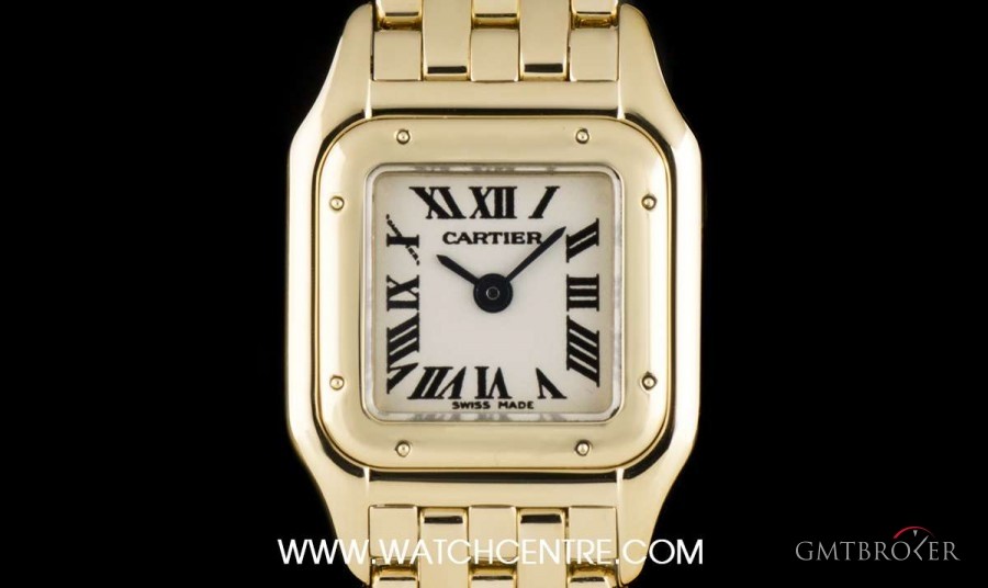 Cartier 18k Yellow Gold Silver Dial Mini Panthere Ladies W nessuna 741135