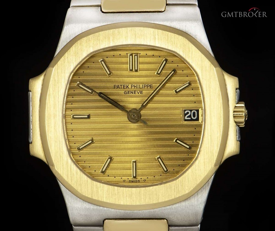 Patek Philippe Nautilus Gents Stainless Steel  18k Yellow Gold Ch 3800/1JA 841866