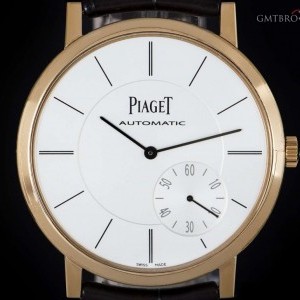 Piaget Unworn Altiplano Gents NOS 18k Rose Gold Silver Di G0A35131 844252