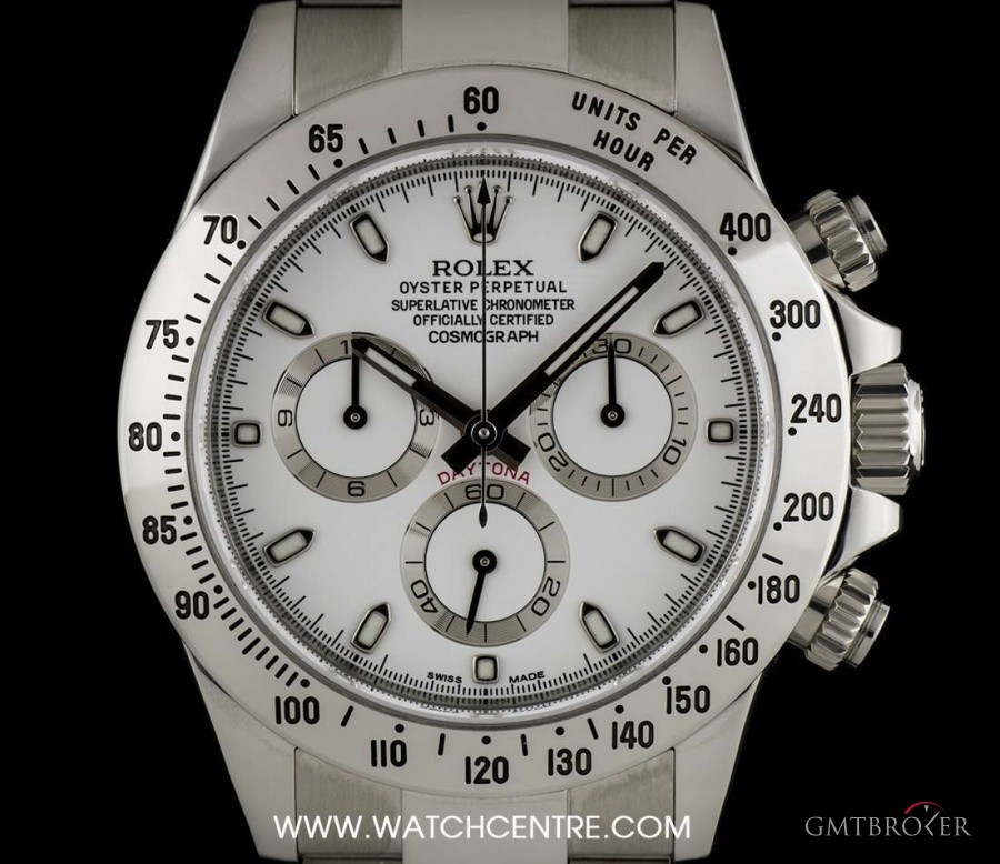 Rolex Stainless Steel OP White Dial Cosmograph Daytona B 116520 735357