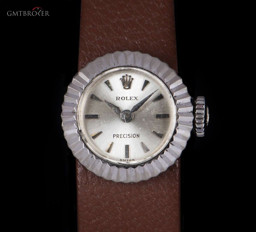 Rolex Precision Chameleon Vintage Ladies 18k White Gold nessuna 844057