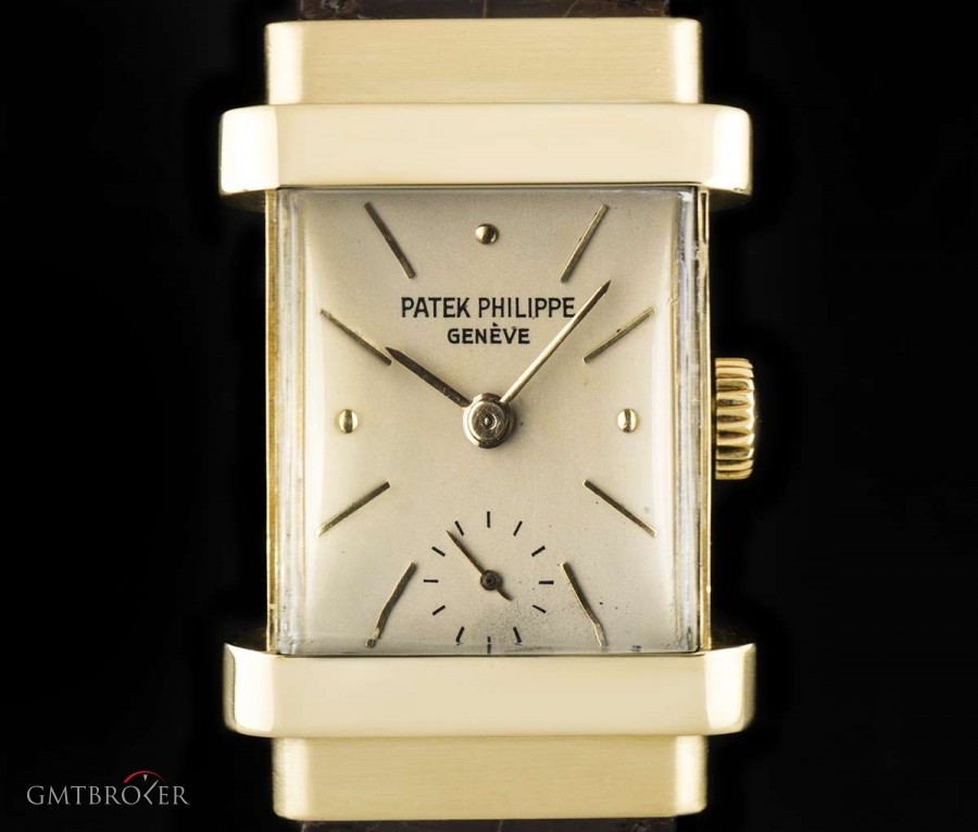 Patek Philippe Top Hat Vintage Gents 18k Yellow Gold Silver Dial 1450 792485