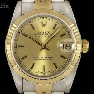 Rolex Datejust Mid-Size Stainless Steel  18k Yellow Gold 68273 830192