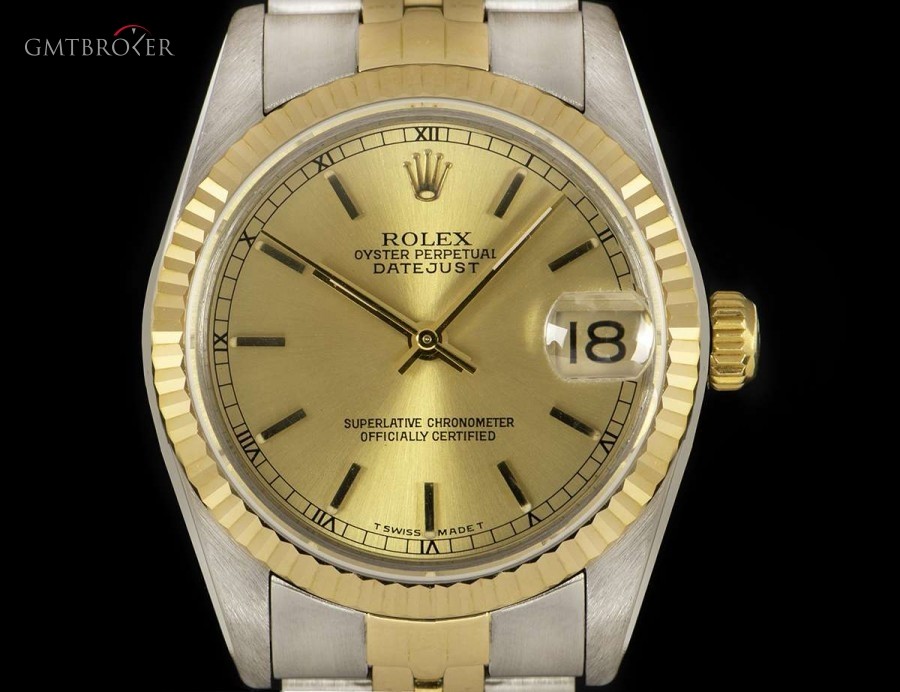 Rolex Datejust Mid-Size Stainless Steel  18k Yellow Gold 68273 830192