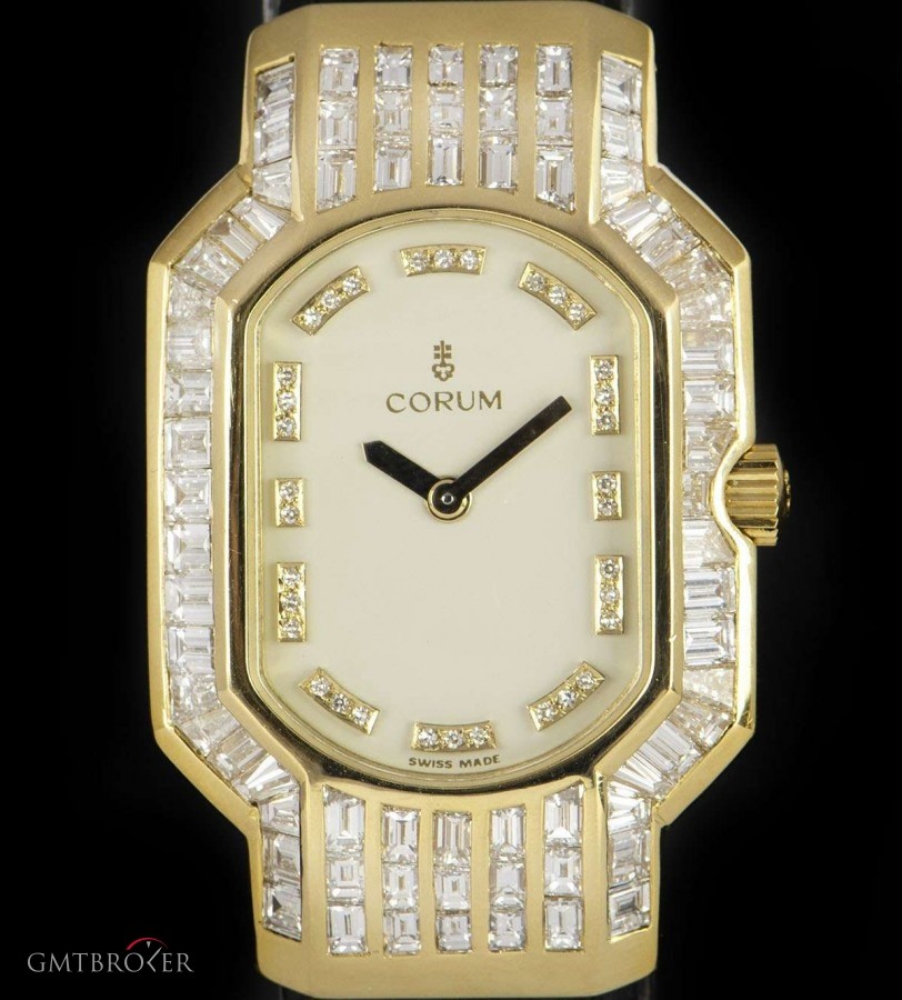 Corum Rue De La Paix Ladies 18k Yellow Gold White Dial D 185.751.56 820946