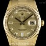 Rolex 18k Yellow Gold OP Champagne Diamond Dial Day-Date