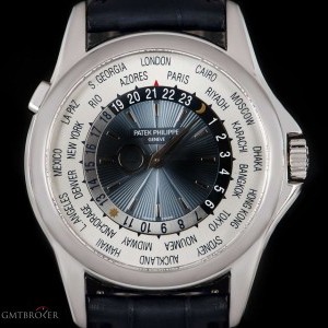 Patek Philippe World Time Gents Platinum Blue Dial 5130P 5130P 842376