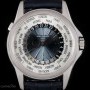Patek Philippe World Time Gents Platinum Blue Dial 5130P