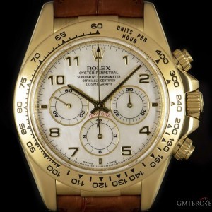 Rolex Zenith Movement Cosmograph Daytona Gents 18k Yello 16518 836986