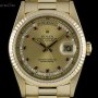 Rolex Rare Day-Date Gents 18k Yellow Gold Diamond  Ruby