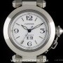 Cartier Stainless Steel White Dial Pasha Ladies Wristwatch